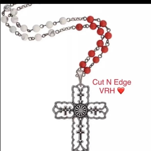 - Montana Silversmith R47 Cross red blue NC - Picture 3 of 5